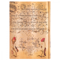 PAPERBLANKS NOTEBOOK FLEMISH ROSE PAUTADO -> MIDI <- CAPA DURA - comprar online