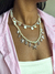 Choker cristais madrepérola - Ateliê Iannuzzi