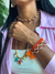 Kit 2 pulseiras macramê em corda Coral na internet