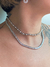 Choker riviera pérola prata
