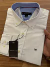 Camisa Manga Longa Oxford | Branca Clássica | T.H | Algodão Nobre