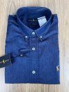 Camisa Ralph L. | JEANS | Lavagem Escura | Tecido em algodão |