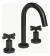 Griferia Baño Mesada Peirano Velvet Negro 60-190