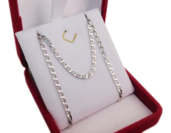 Cadena Hermes Oro Blanco 18k 60 cm 8 gramos - comprar online