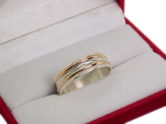 Anillo Plata 925 Y Oro Rojo Modelo 125 - comprar online