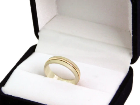 Anillo Plata 925 Y Oro Rojo Modelo 109 - comprar online