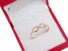 Anillo Oro Rojo 18k Modelo Infinito Joyeria Esponda - comprar online