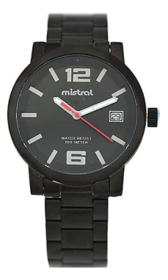 Reloj Hombre Mistral Acero Inoxidable Sumergible Gsm-060-1b - comprar online