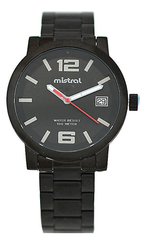 Reloj Hombre Mistral Acero Inoxidable Sumergible Gsm-060-1b - comprar online