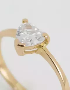 Anillo Solitario Oro 18k Modelo AB8513 - Joyeria Esponda