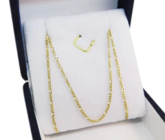 Cadena Figaro 3x1 Oro 18k 45 cm 2,2 gramos - Joyeria Esponda