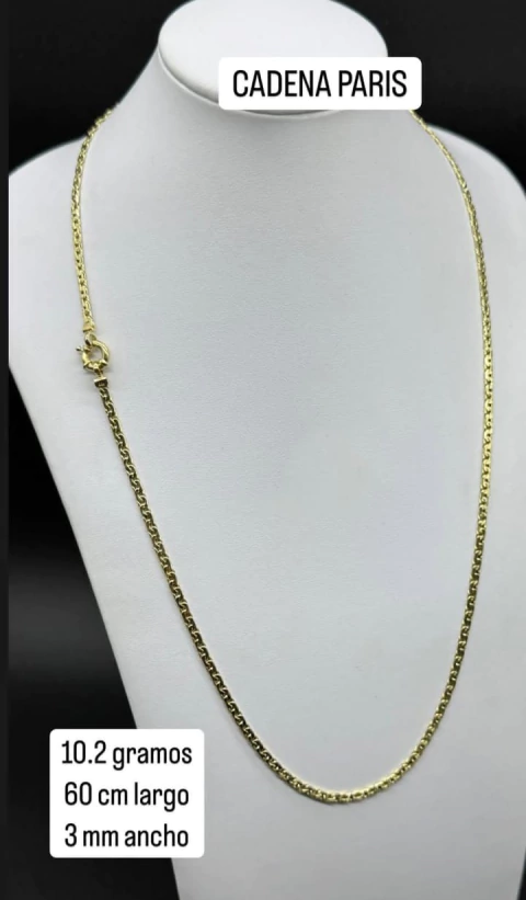 Cadena Paris Oro 18k 60 cm 10 gramos