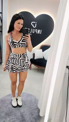 CONJUNTO Short-Saia Tamanho único 34 ao 40 - InPulse Fitness