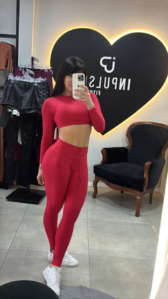 CONJUNTO COM SEMI-EMPINA MANGA LONGA - loja online