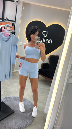 CONJUNTO SHORT sem costura summer