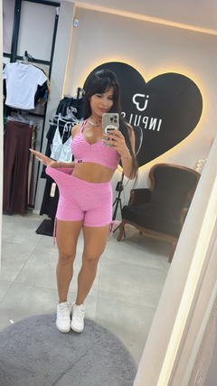 CONJUNTO BROCADO SEMI EMPINA TAM Ú. 34 AO 42 na internet