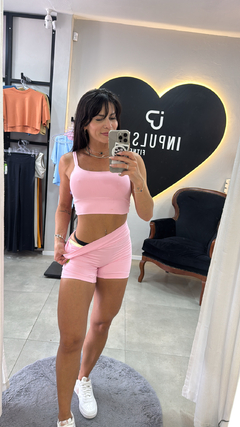 CONJUNTO SHORT sem costura summer - loja online
