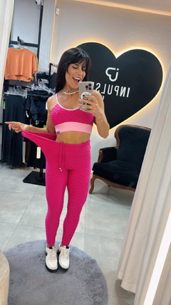 Conjunto Texturizado com semi empina Tam Ú. 36 ao 44 - InPulse Fitness