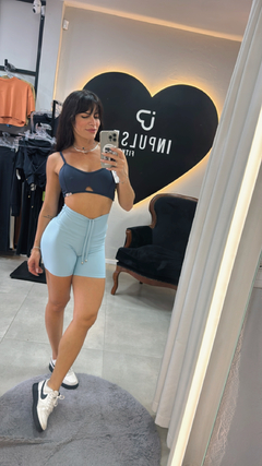 CONJUNTO BICOLOR SHORT SEMI EMPINA TAM Ú. 34 AO 42 - comprar online