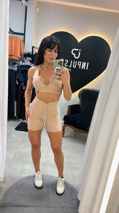 CONJUNTO Nude SHORT SEMI EMPINA TAM Ú. 34 AO 42 - comprar online