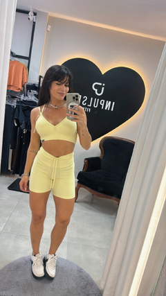 CONJUNTO SHORT SEMI EMPINA TAM Ú. 34 AO 42 - loja online