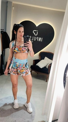 CONJUNTO FLORESCER Short-Saia Tamanho único 34 ao 40