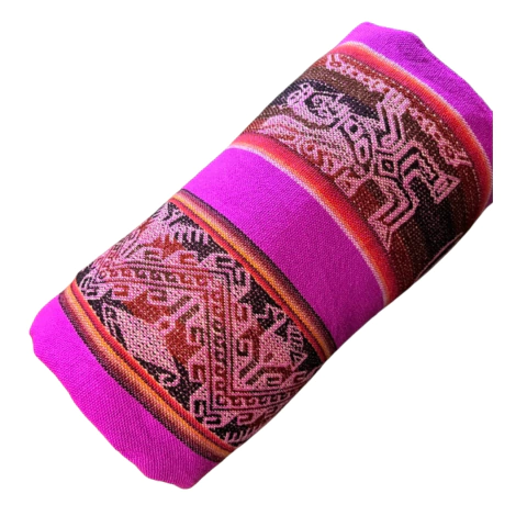 Manta Chilena (roxa) + Suporte em Couro