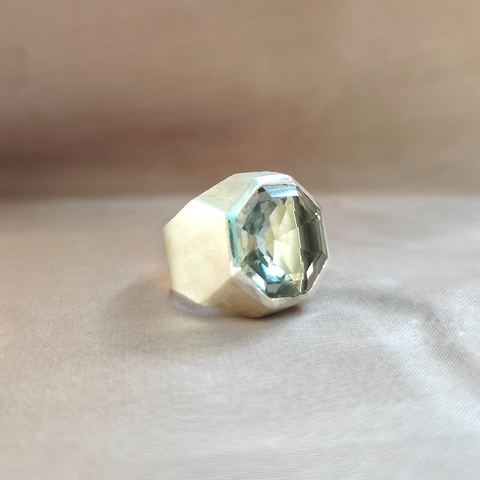 Anel Triz | Prasiolita