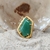 Anel Geo Terra | quartzo verde - comprar online