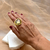 Anel Mali Extra | Prata 950 | Greengold champagne - comprar online