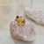 Anel ART | Citrino e rodolita | Banho de ouro amarelo 18k