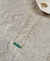 Colar terra minimal | Quartzo verde e turnalina verde - loja online