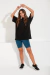 Imagen de REMERA OVERSIZE LISA NEGRA
