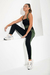 TOP COQUETTE LISO VERDE + NEGRO REVERSIBLE - LILA + VERDE MILITAR LISO en internet