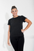 REMERA BASICA NEGRA LISA