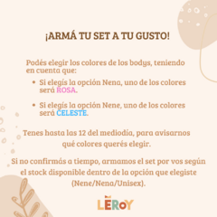 Set x 3 Bodys Básicos Interlock manga larga en internet