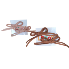 Pack de gomitas de pelo con Moño gamuza