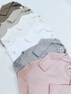 Set x 3 Bodys Básicos Interlock manga larga - tienda online