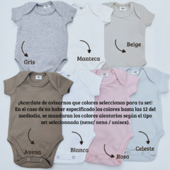 SET X3 BODYS BÁSICOS INTERLOCK MANGA CORTA - comprar online