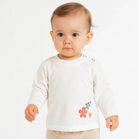 Remera bordada Florencia - comprar online