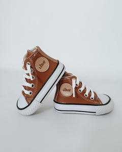 Zapatilla Star alta Camel - comprar online