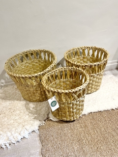 Trio de Cestos Mapa Mix - comprar online