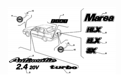 Catálogo Peças Fiat Marea HLX 2.0L 20V 1999 - 2000