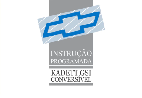 Manual Instrução Programada Capota Conversível GM Kadett GSI