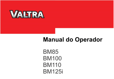 Manual do Operador para Tratores Valtra BM Geração 2 - comprar online