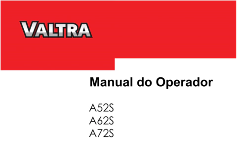 Manual do Operador para Tratores Valtra A2S A52S A62S A72S - comprar online