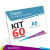 KIT 60 DISPLAY DE BANCADA L - A6 HORIZONTAL 15X10CM