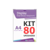 Display de Parede Simples Moldado Vertical A4 - 21x30CM Kit/80 - comprar online