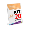 DISPLAY DE BANCADA L - A5 VERTICAL 15X21CM Kit/20