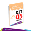 Kit 05 Porta Folder de Parede - A5 Vertical 15X21CM